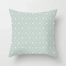 Modern Geometry Print Pillow Case for Home Decor by Axyaa - Mint Green Pillow Cover