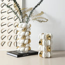Axyaa Fruit Shape Gold Ceramic Vase - Creative Handicraft Home Decoration Accessory