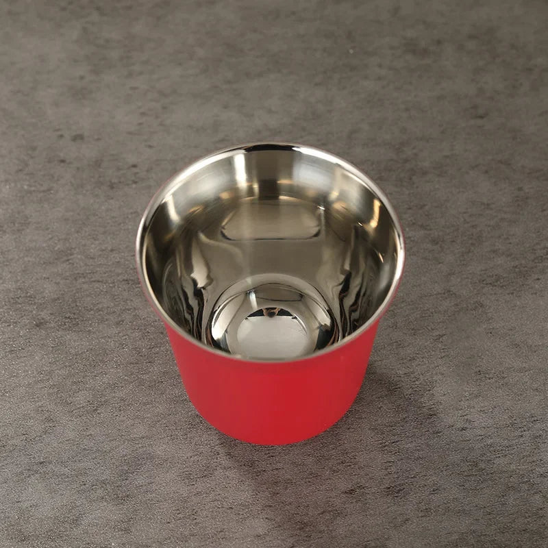 Axyaa 80ml Stainless Steel Double Wall Coffee Cup Set - Portable High Quality Insulated Drinkware