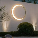Axyaa Nordic Curved LED Outdoor Wall Light for Elegant Illumination