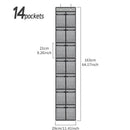 Axyaa Over the Door Shoe Organizer with Large Mesh Pockets