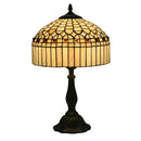 Axyaa Glass Table Lamp: Contemporary LED Tiffany Desk Light for Modern Decor