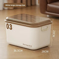 Axyaa Stackable Plastic Toy Storage Box with Lid - Organizing Container for Snacks, Cosmetics, and More.