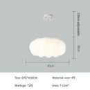 Axyaa Round Cloud Ceiling Light - Milky White LED Fixture