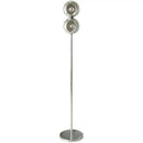 Axyaa Minimalist LED Chrome Floor Lamp | Stylish Metal Art Light