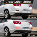 Axyaa LED Rear Bumper Reflectors for Chevy Malibu - Running Flowing Turn Signal Brake Lamps