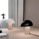 Axyaa Scandinavian Mushroom LED Table Lamp - Black/White