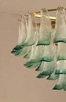 Axyaa Colored Glass Chandelier: New Murano Collection for Living Room, Bedroom, Dining Room