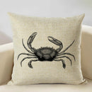 Axyaa Octopus Personality Linen Pillowcase for Marine Life Sofa Decoration