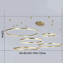Axyaa Circular Copper Pendant Light | Modern Minimalist Living Room Dining Hall Fixture