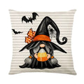Axyaa Halloween Pumpkin Print Pillow Cover 45x45 - Festive Home Decor & Holiday Gift
