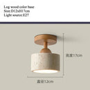 Axyaa Travertine Stone Ceiling Lamp Chandelier for Home Living Room Dining Room