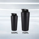 Axyaa Stainless Steel Protein Shaker Bottle with Steel Ball and Scale