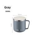 Axyaa Double Layer Insulated Stainless Steel Cup with Handle for Office and Home