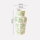 Ceramic Blue White Porcelain Vase for Home Decoration by Axyaa
