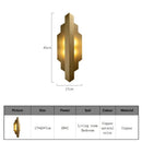 Axyaa Copper Wall Lamp: High-End American LED Lighting for Living Room Décor