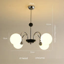 Cream Glass Ball Pendant Light by Axyaa: Modern French Style, Retro Design for Home Decor.