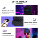 Axyaa LED Matrix Cap: Bluetooth Controlled Hip Hop Party Hat