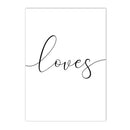 Nordic Love Life Quote Canvas Painting Wall Art for Living Room by Axyaa