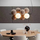 Axyaa Velvet Ball Pendant Light for Restaurant, Living Room, Bar Counter, Bedroom