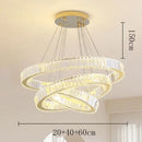 Axyaa Crystal Chandelier Pendant Light for Living Room Dining Room Ceiling Lighting
