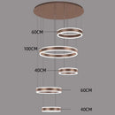 Axyaa Modern Light Luxury Staircase Pendant Lights for Living Room and Indoor Lighting