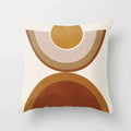 Pink Brown Geometric Pillows Case 45*45cm - Axyaa Decorative Cushions Cover