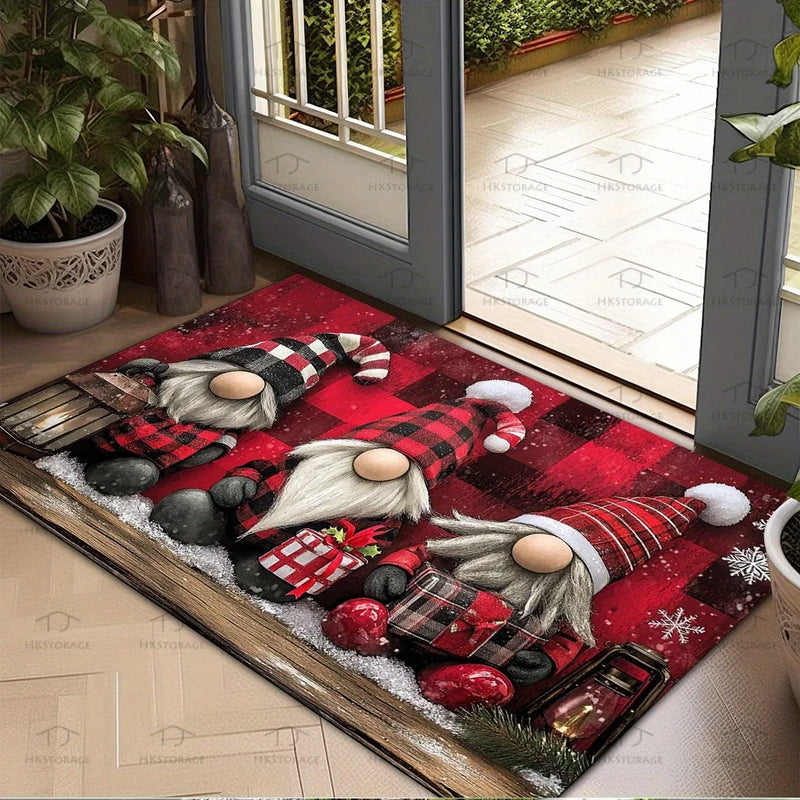 Axyaa Christmas Dwarf Door Mat Holiday Party Decoration