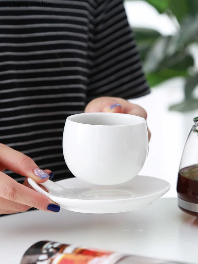 Axya Nordic Chic Ceramic Tea Set with Wooden Rack