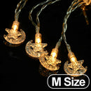 Axyaa Eid Star Moon LED String Lights Ramadan Decor