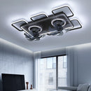 Axyaa Nordic Ceiling Fan with LED Lights & Remote Control Smart Living Room Decoration