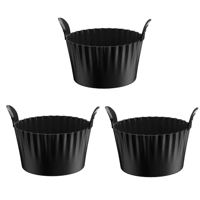Axyaa Silicone Basket Muffin Cup Mold for Air Fryer, Oven, Microwave.