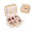 Axyaa Portable Foldable Jewelry Organizer Box Compact Travel Case