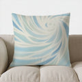 Axyaa Abstract Blue & Yellow Pattern Pillow Cover for Sofa, Bedroom, Car