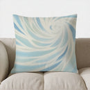 Axyaa Abstract Blue & Yellow Pattern Pillow Cover for Sofa, Bedroom, Car
