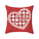 Axyaa Red Square Pillow Case for Home Décor