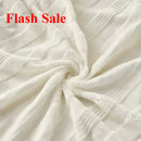 Axyaa Carved Milk Fleece 4-Piece Bed Skirt Set, Winter Warm & Cozy
