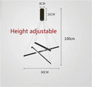 AXYAA Minimalist Duplex LED Chandelier for Living Room, Restaurant, Villa Hall