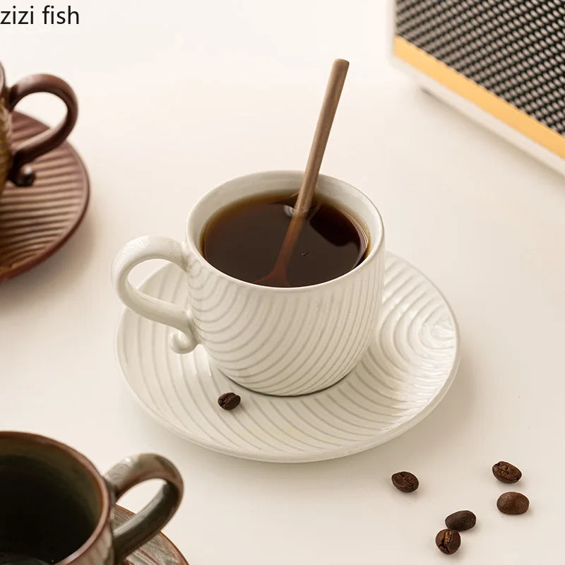 Axya Retro Ceramic Coffee Cup Set of 2