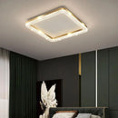 Axyaa Luxury Gold White Ceiling Lamp - Modern LED Circular Ring Rectangle Light