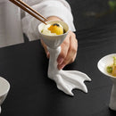 Axyaa Ceramic Four-petal Dip Dish - Creative Tableware for Hotel, Restaurant, Club