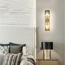 Axyaa Glass Stick LED Wall Lamp for Modern Luxury Living Room Lighting