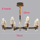 Axyaa Crystal Chandelier Pendant Light for Luxury Living & Dining Room