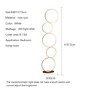 Axyaa Nordic LED Floor Lamp - Artistic & Luxurious Touch Switch Lighting