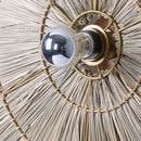 Axyaa Grass Woven LED Circular Wall Lamp for Home Living Room Decor