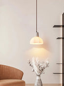 Axya Romantic Flower Chandelier Pendant Light – Cream Glass, Modern Design, Replaceable E27 Bulb