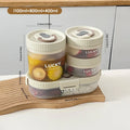 Axyaa Oval Lunch Box: Leak-proof Container with Folding Utensils