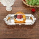 Axyaa Delicate Gold Metal Jewelry Tray European Retro Dessert Plate