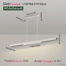 Axyaa Nordic Modern LED Chandelier for Dining Table, Bar, Kitchen, Office, Company