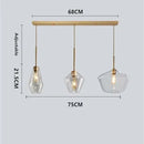 Axyaa Glass Lampshade Pendant Lamp for Home LED Lighting Fixtures